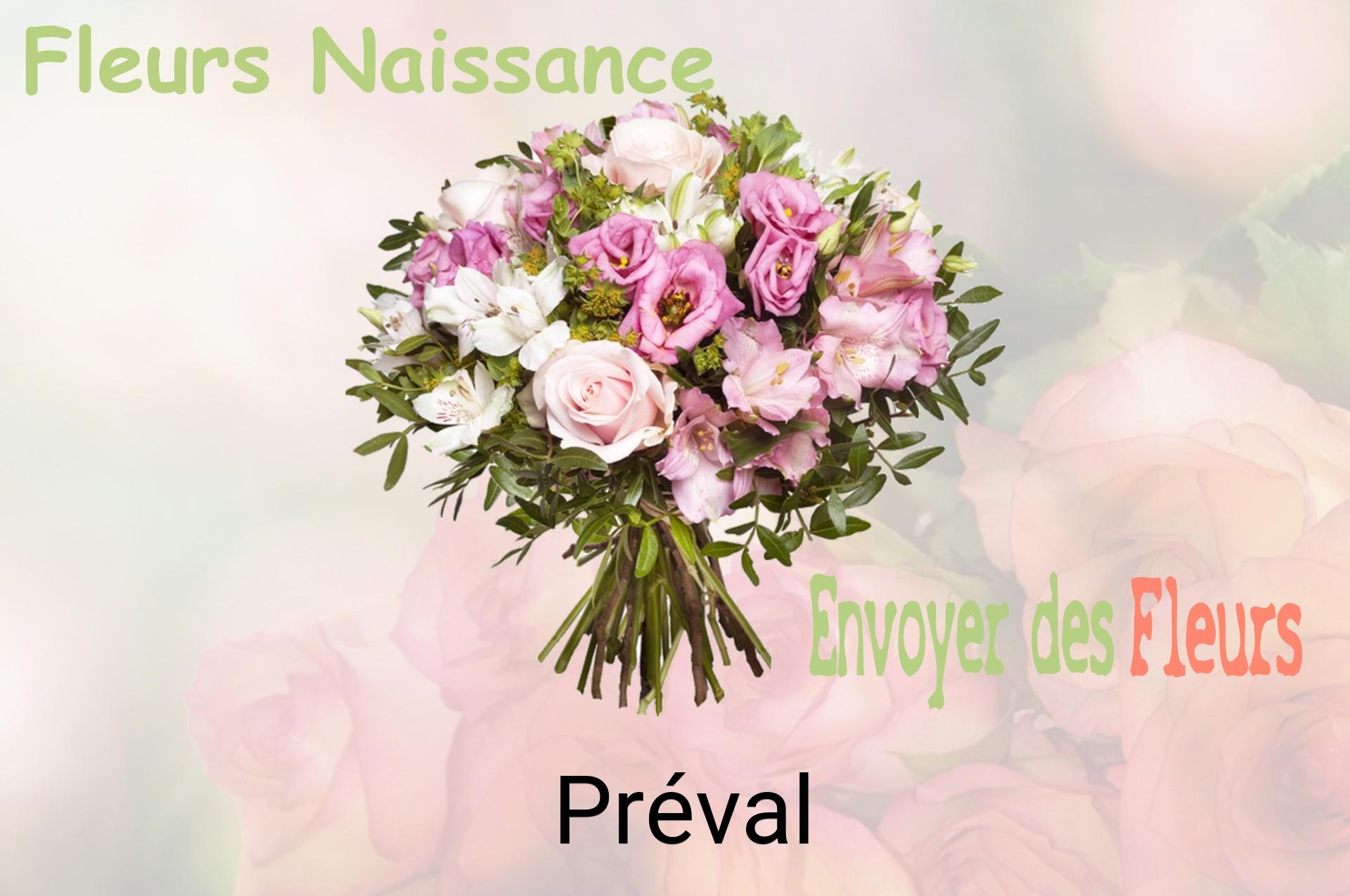 Bouquet de fleurs de naissance livré à Préval
